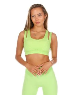 Elite Eleven Dual Strap Bra - Lime