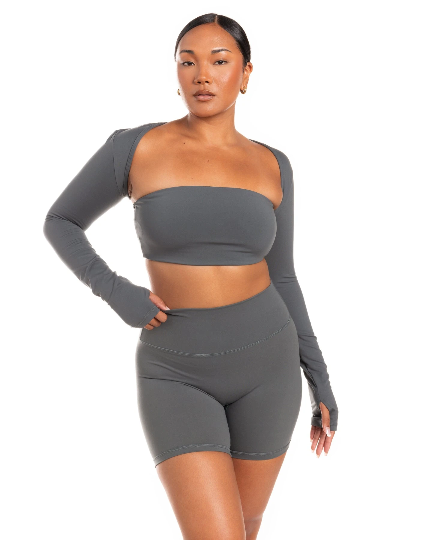 Elite Eleven Aura Shrug - Cloud Grey - Image 2