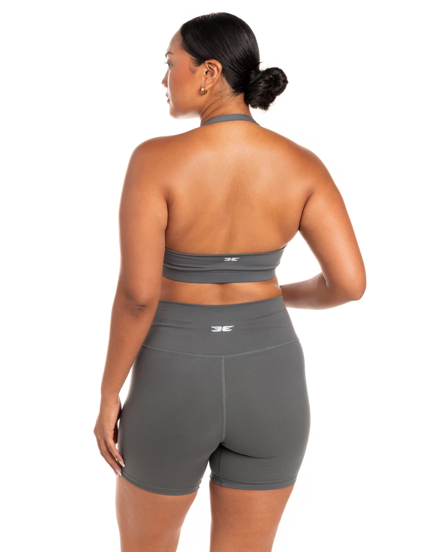 Elite Eleven Halter Bra - Cloud Grey - Image 2