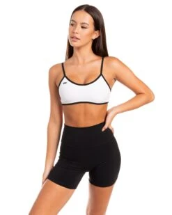 Elite Eleven Micro Contrast Bra - White