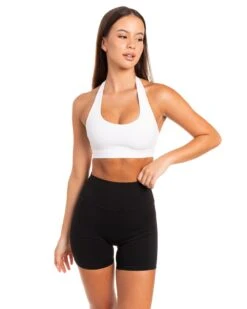 Elite Eleven Halter Bra - White