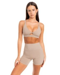 Elite Eleven Micro Twist Bra - Vintage Khaki