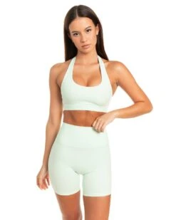 Elite Eleven Halter Bra - Soft Jade