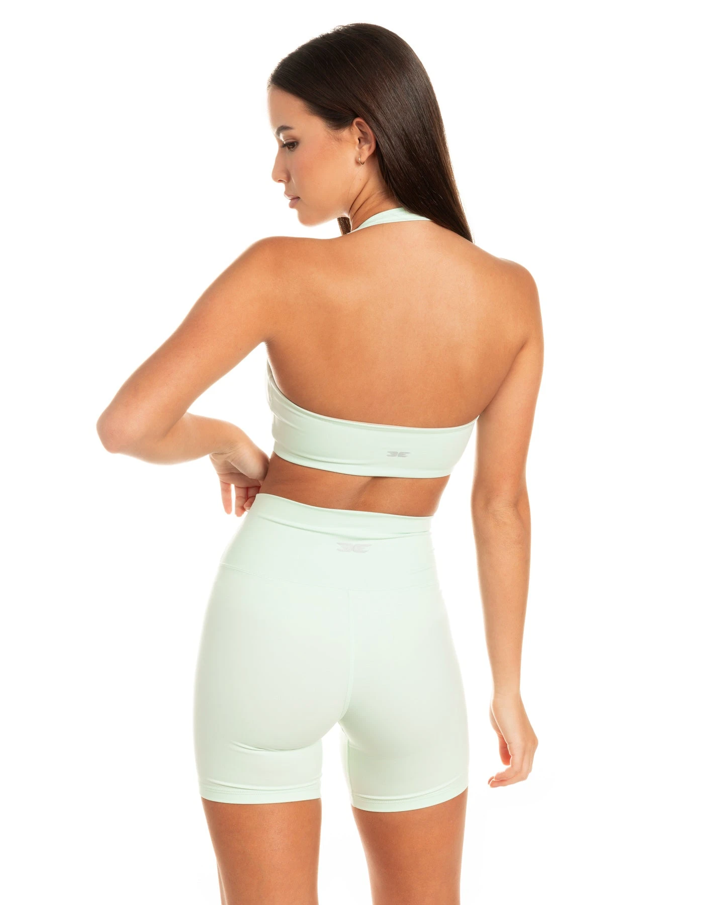 Elite Eleven Halter Scrunch Bra - Soft Jade - Image 6