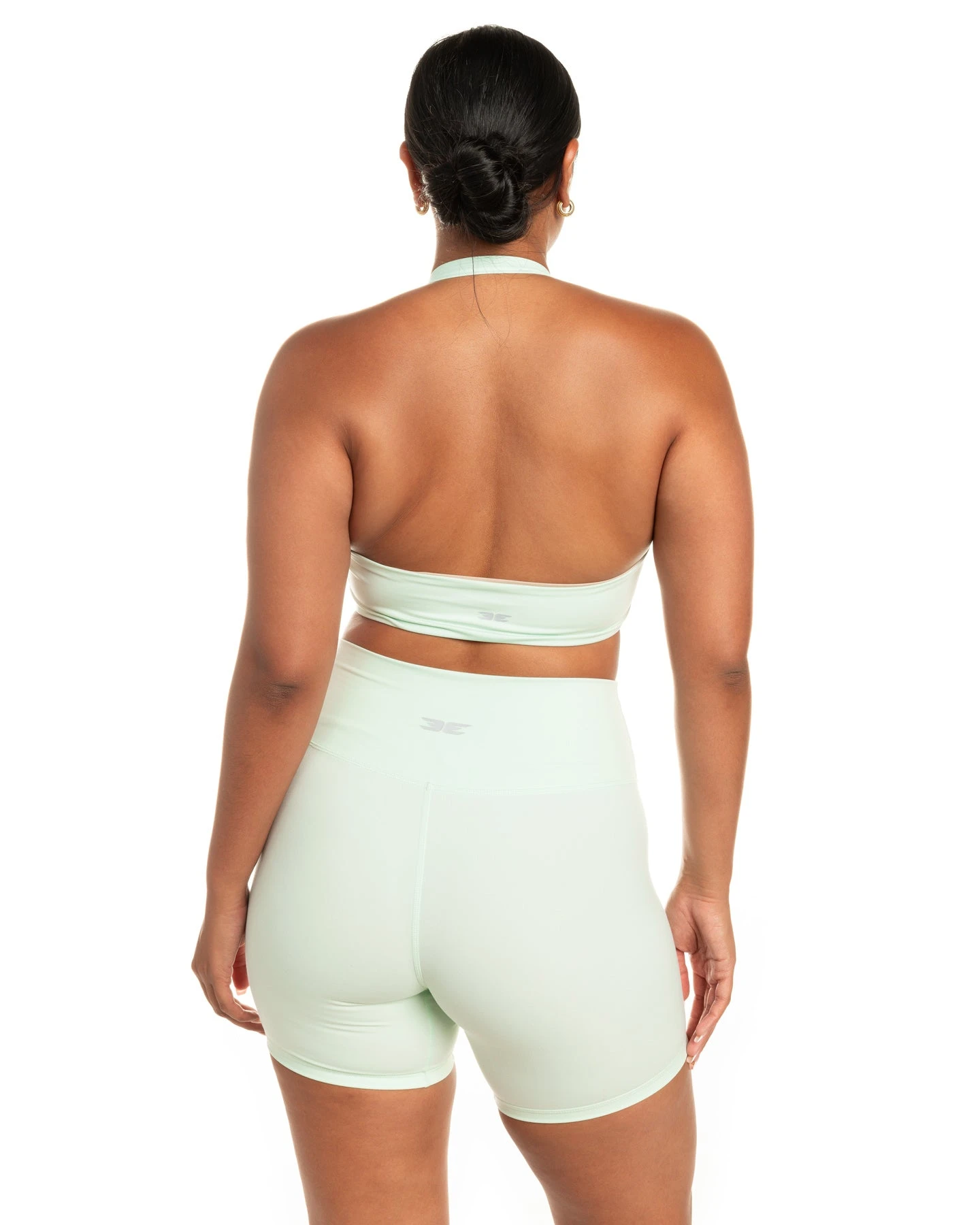 Elite Eleven Halter Scrunch Bra - Soft Jade - Image 2