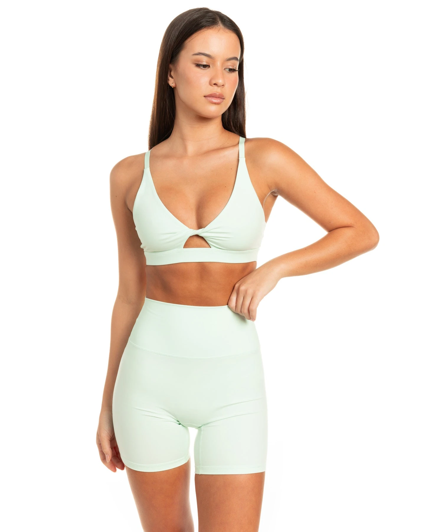 Elite Eleven Micro Twist Bra - Soft Jade