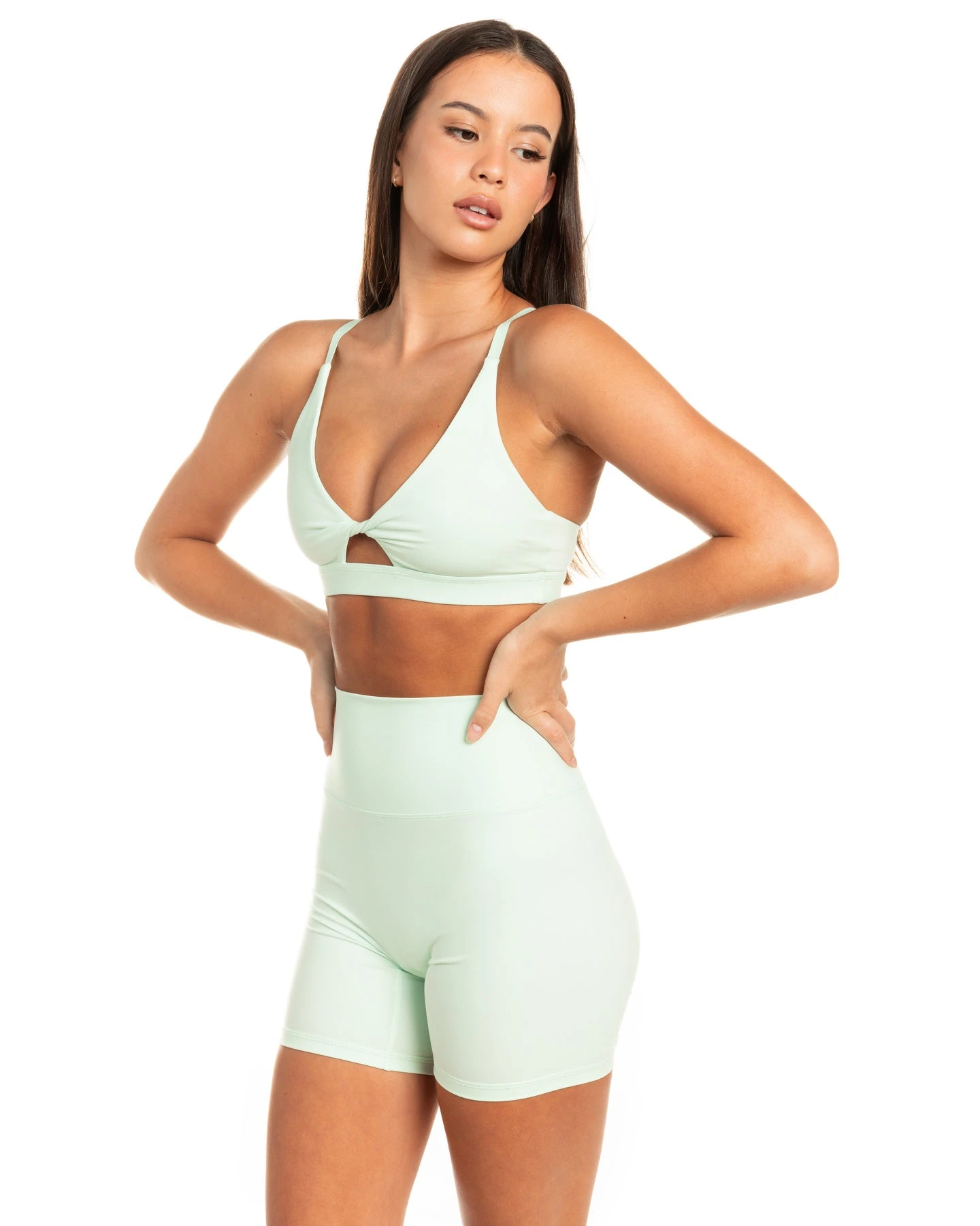 Elite Eleven Micro Twist Bra - Soft Jade - Image 4