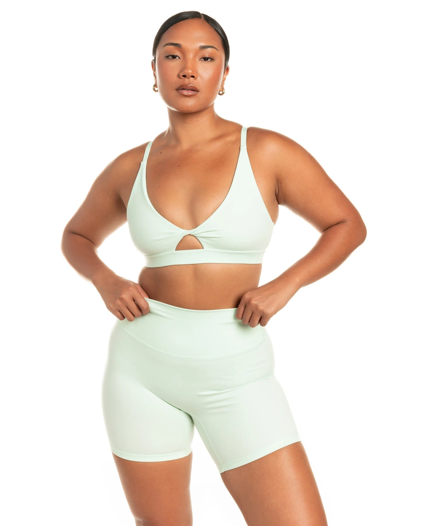 Elite Eleven Micro Twist Bra - Soft Jade - Image 3