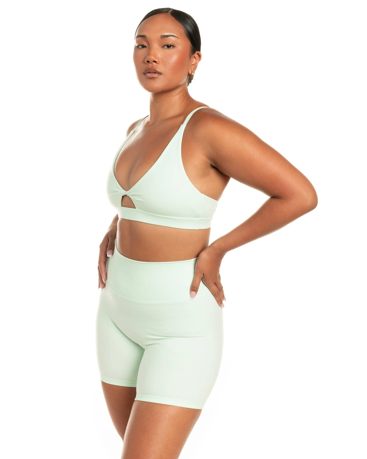 Elite Eleven Micro Twist Bra - Soft Jade - Image 5