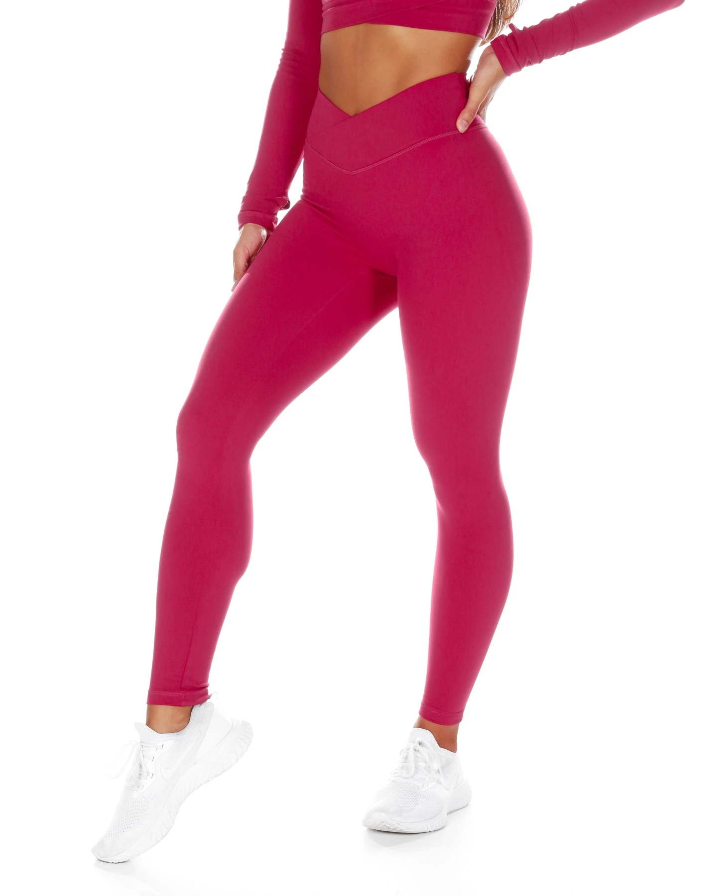 Elite Eleven Cross Over Leggings - Purple