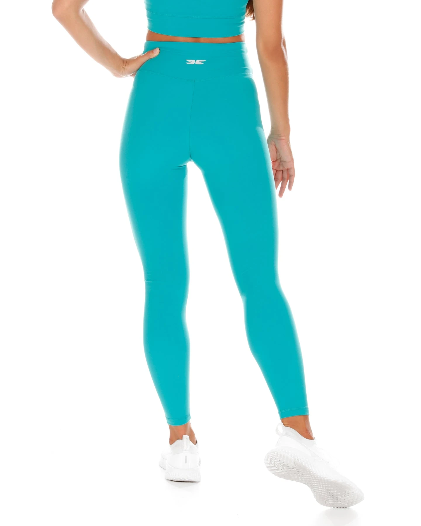 Elite Eleven Cross Over Leggings - Teal - Image 4