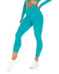 Elite Eleven 7/8 Cross Over Leggings - Teal