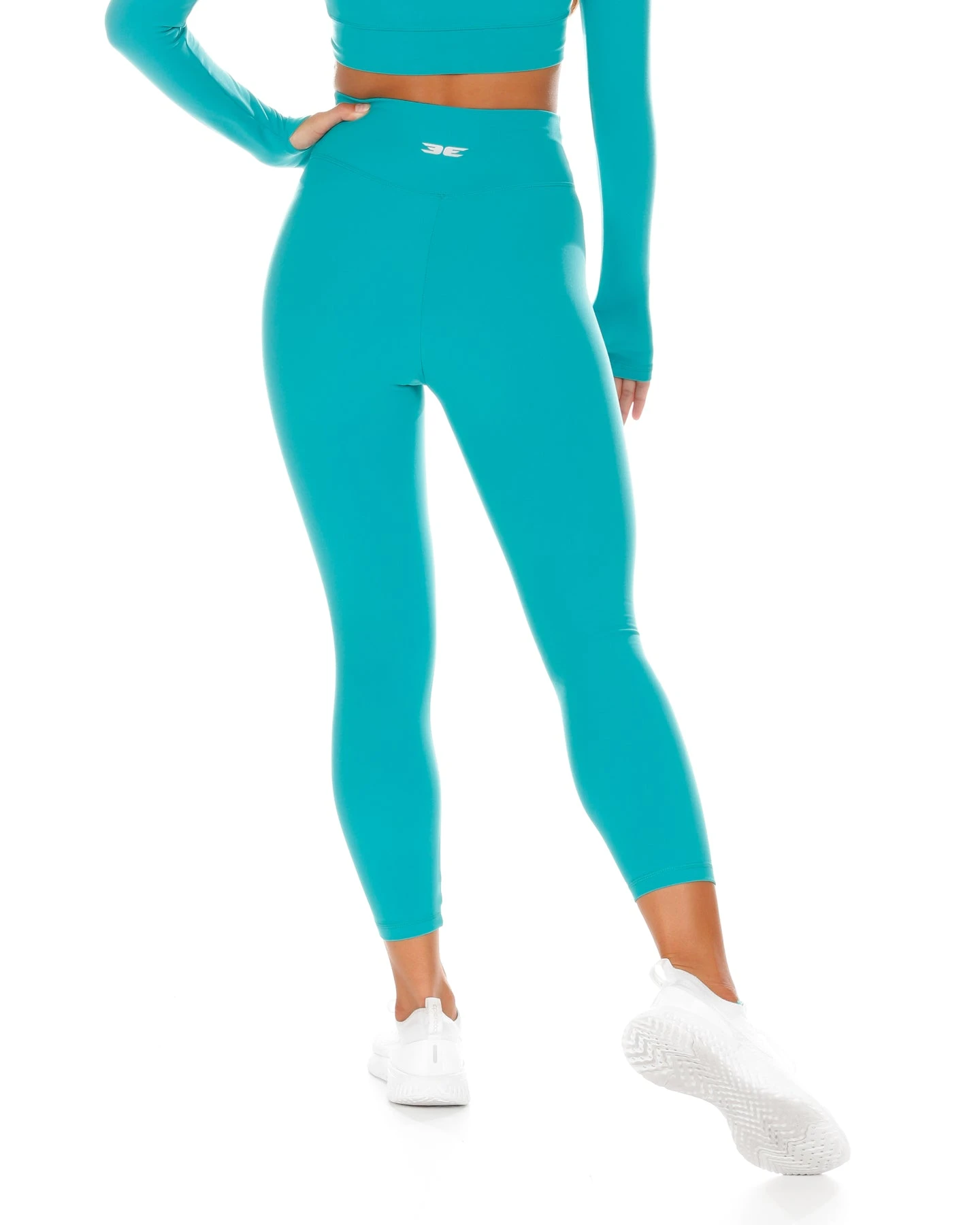 Elite Eleven 7/8 Cross Over Leggings - Teal - Image 4