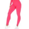 Elite Eleven Cross Over Leggings - Pink
