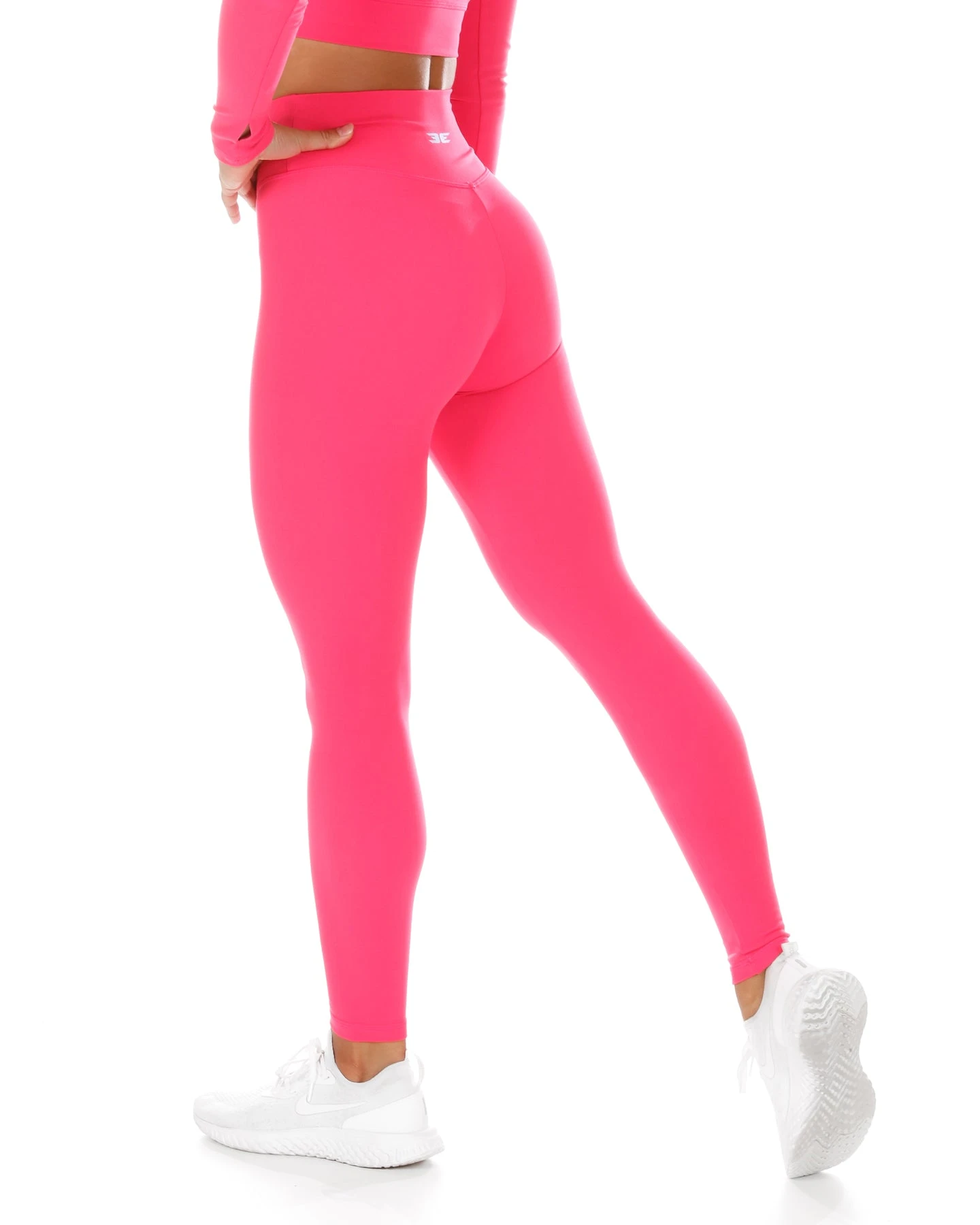 Elite Eleven Cross Over Leggings - Pink - Image 2