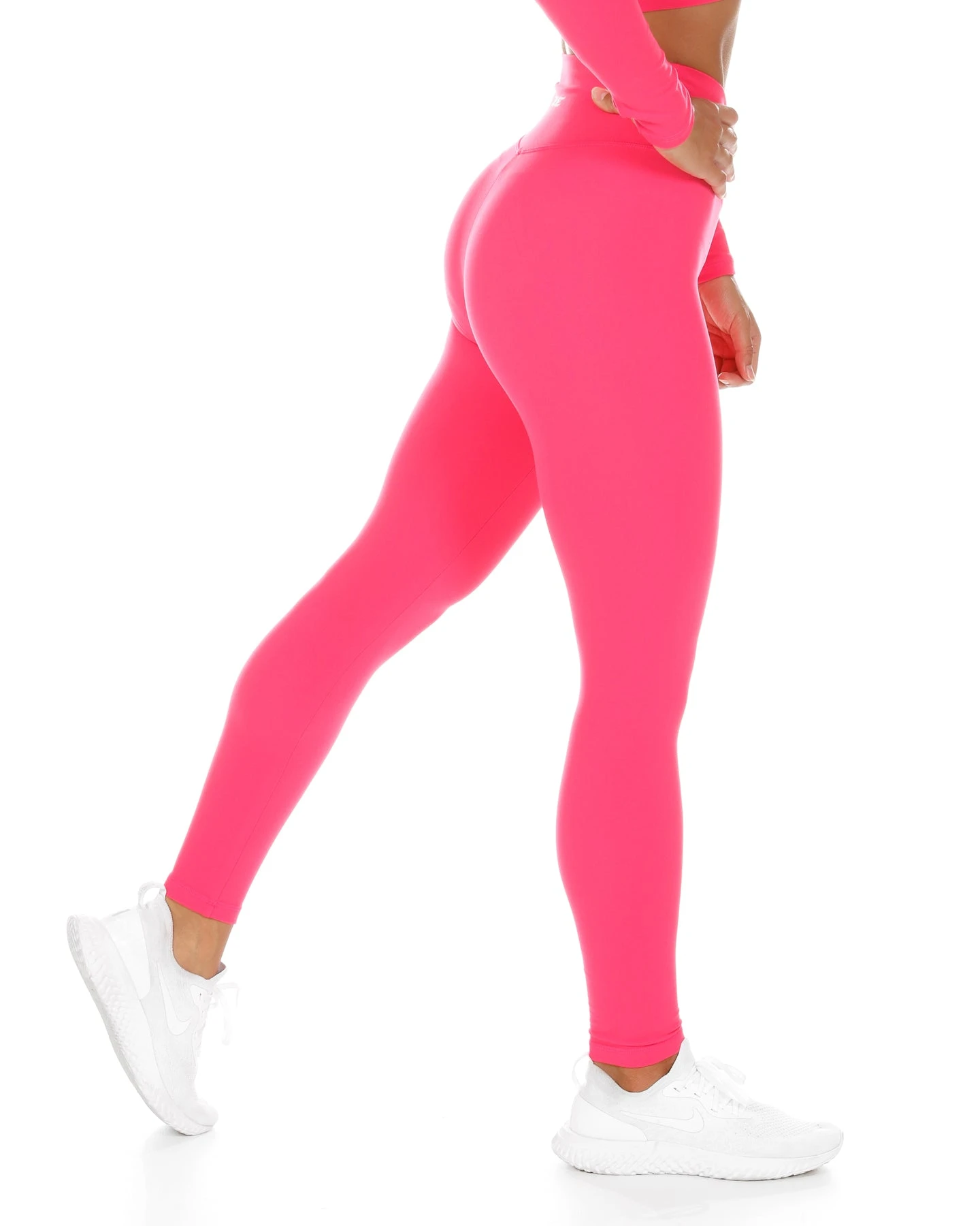 Elite Eleven Cross Over Leggings - Pink - Image 3