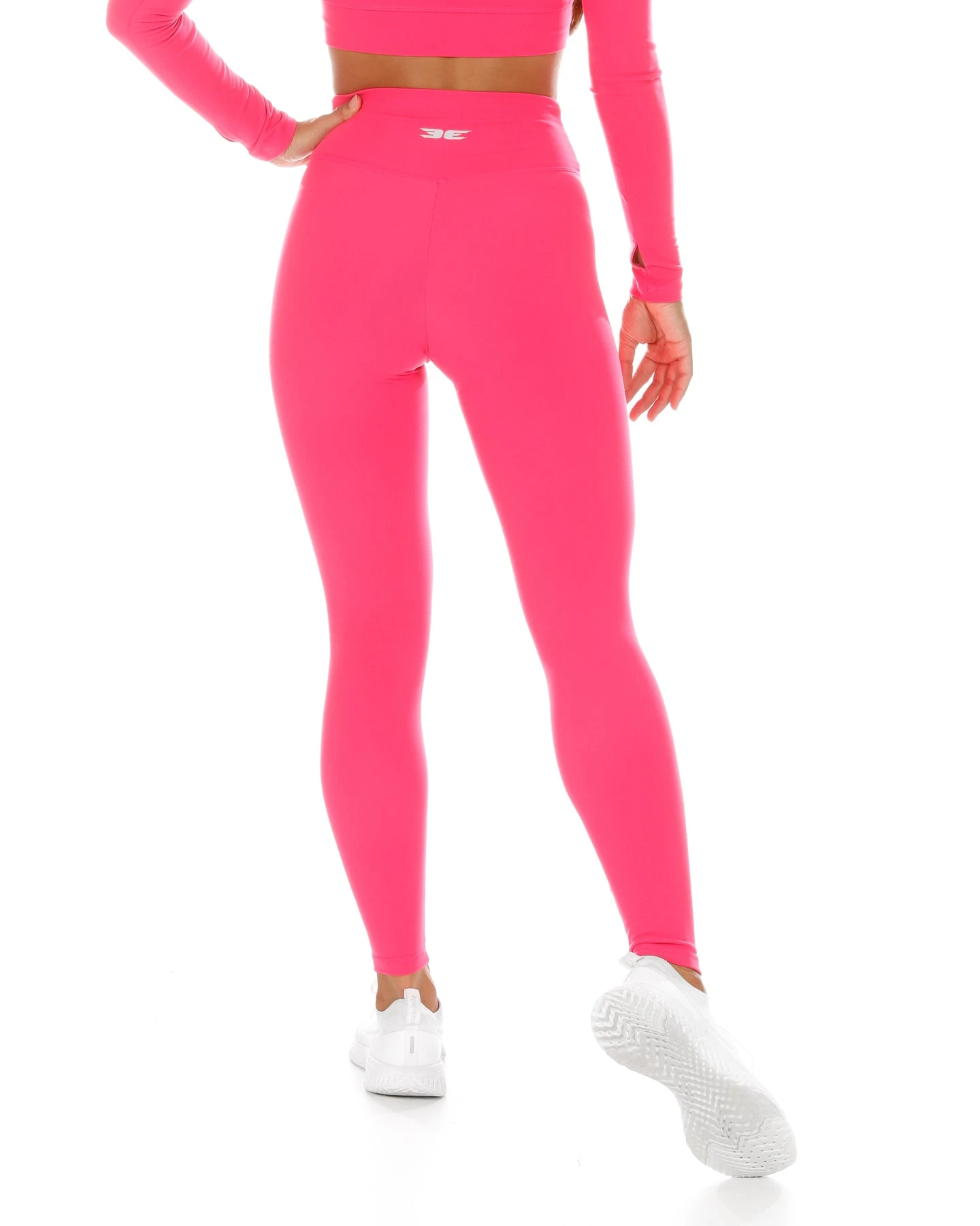 Elite Eleven Cross Over Leggings - Pink - Image 4