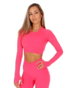 Elite Eleven Cross Over Long Sleeve - Pink