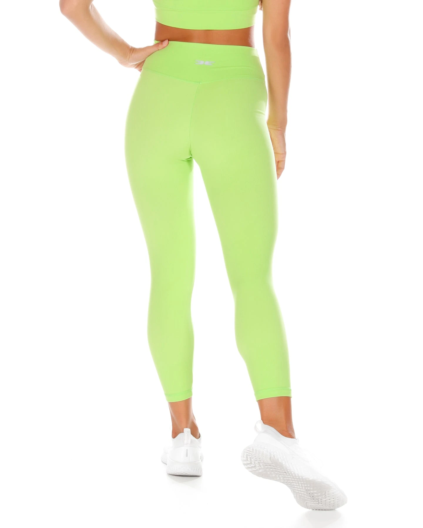 Elite Eleven 7/8 Cross Over Leggings - Lime - Image 4