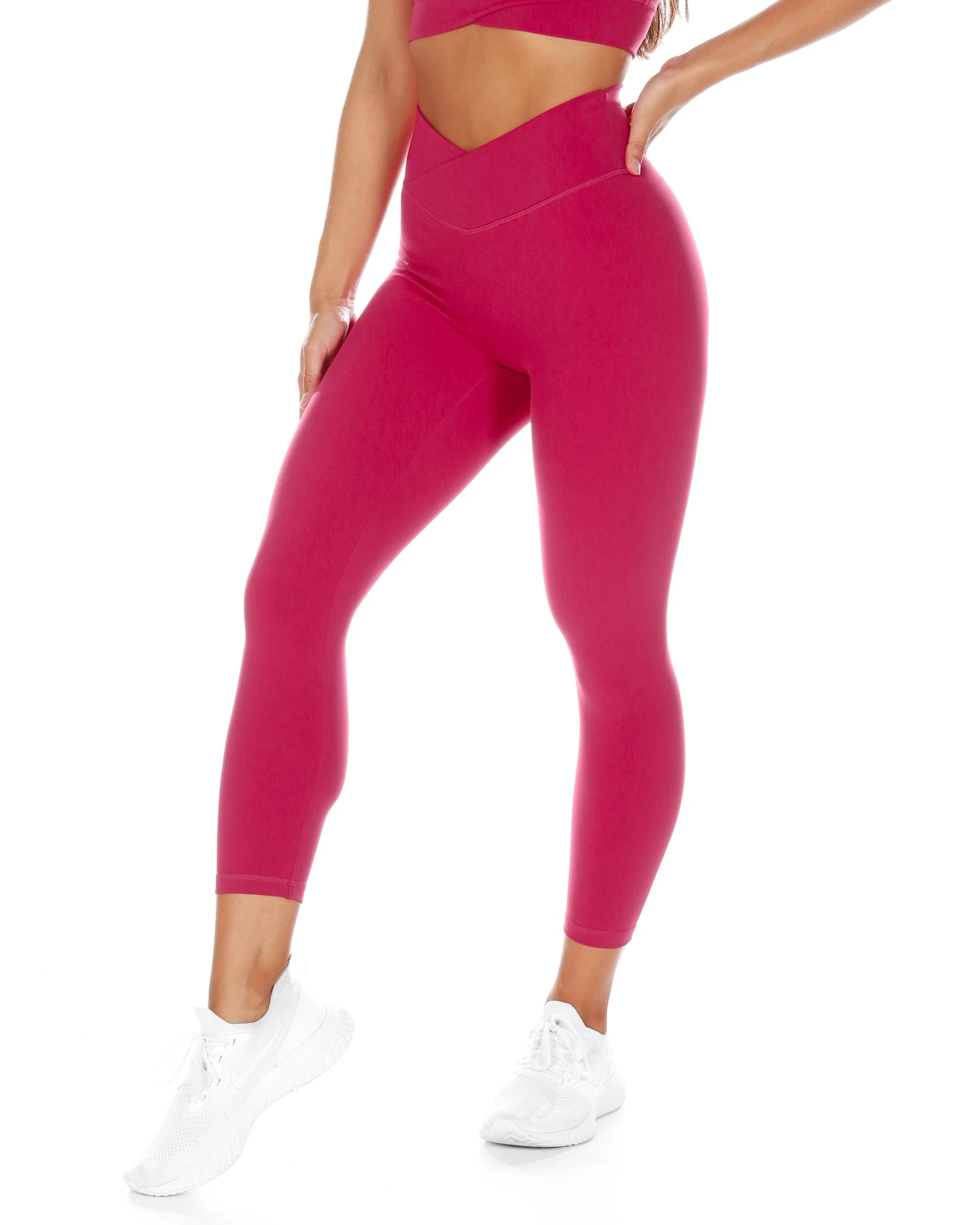 Elite Eleven 7/8 Cross Over Leggings - Purple