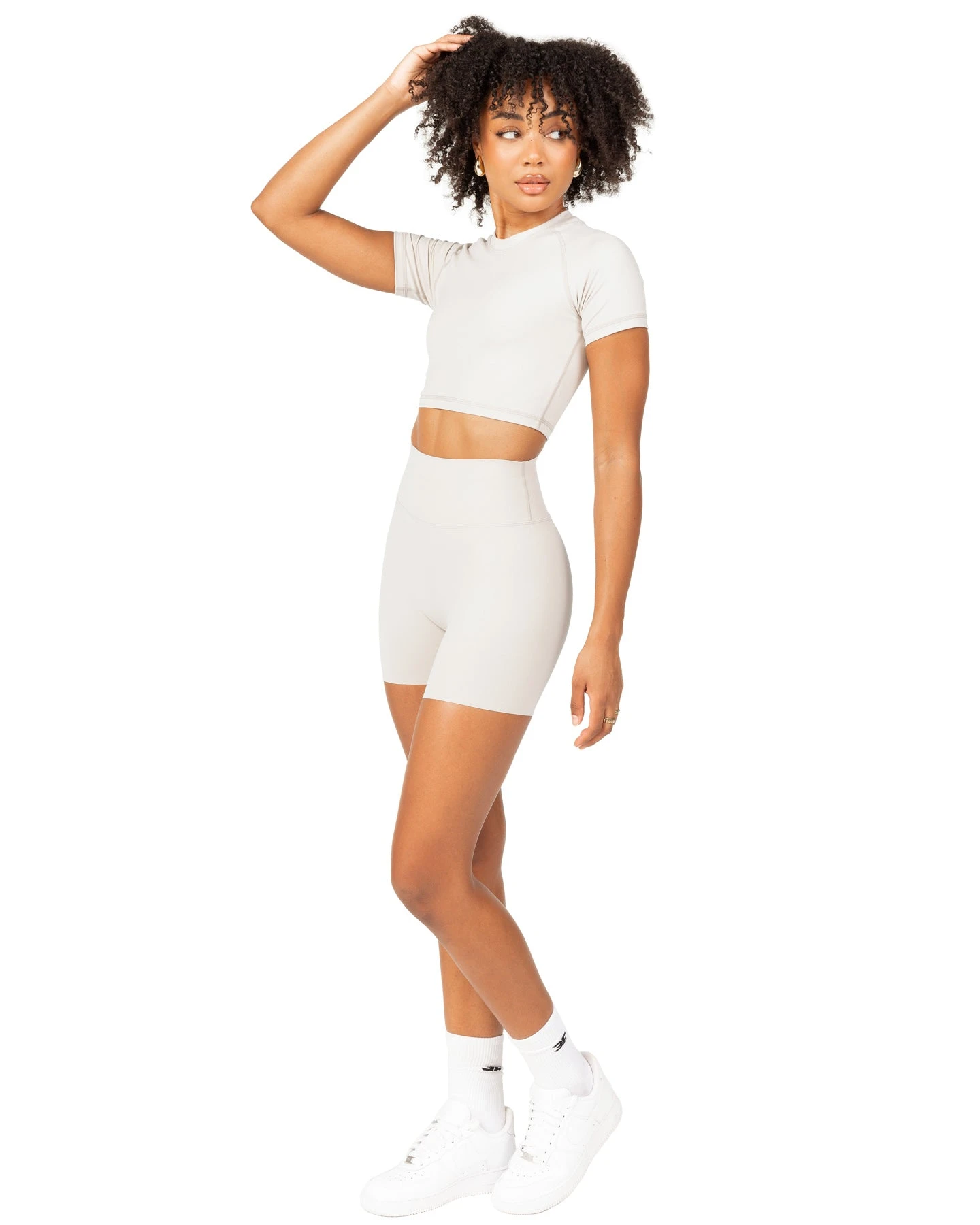 Elite Eleven Aura Bonded Shorts - Oat Latte - Image 4