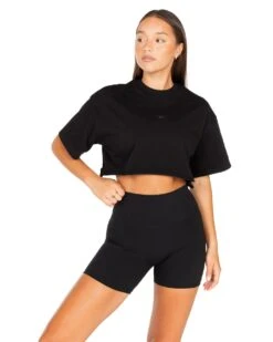 Elite Eleven Women's Classic Cropped Tee - Black