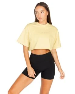 Elite Eleven Women's Classic Cropped Tee - Soft Yellow