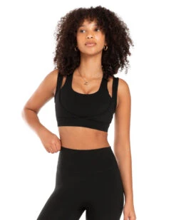 Elite Eleven Dual Strap Bra - Black