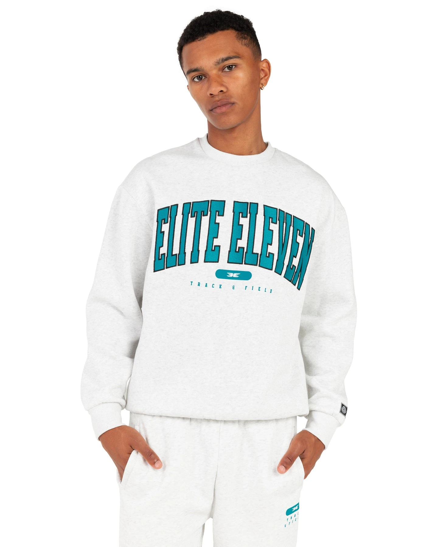 Elite Eleven Track & Field Crewneck - Polar Grey - Image 3