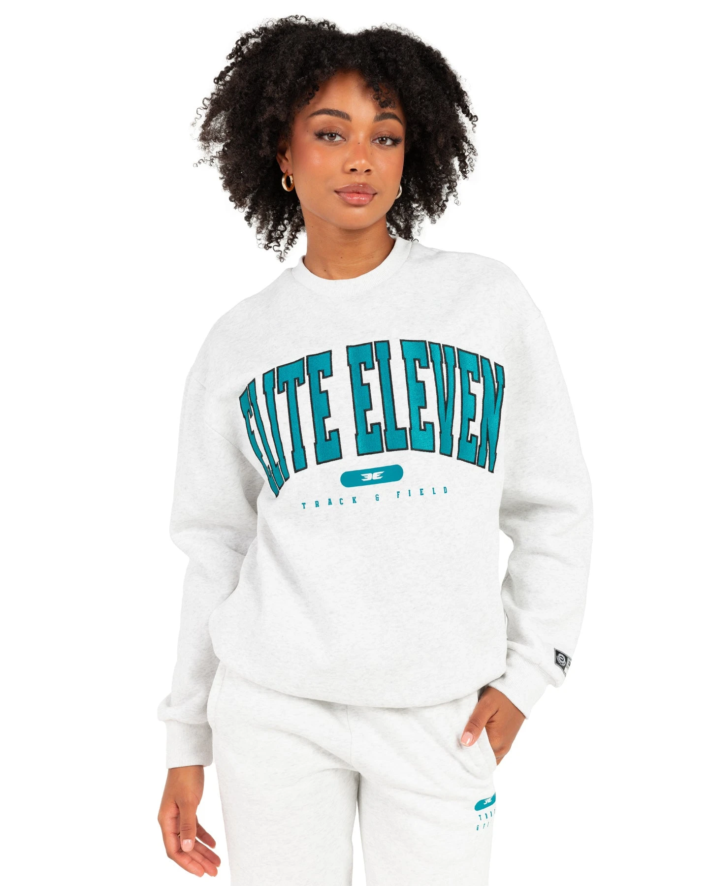Elite Eleven Track & Field Crewneck - Polar Grey - Image 2