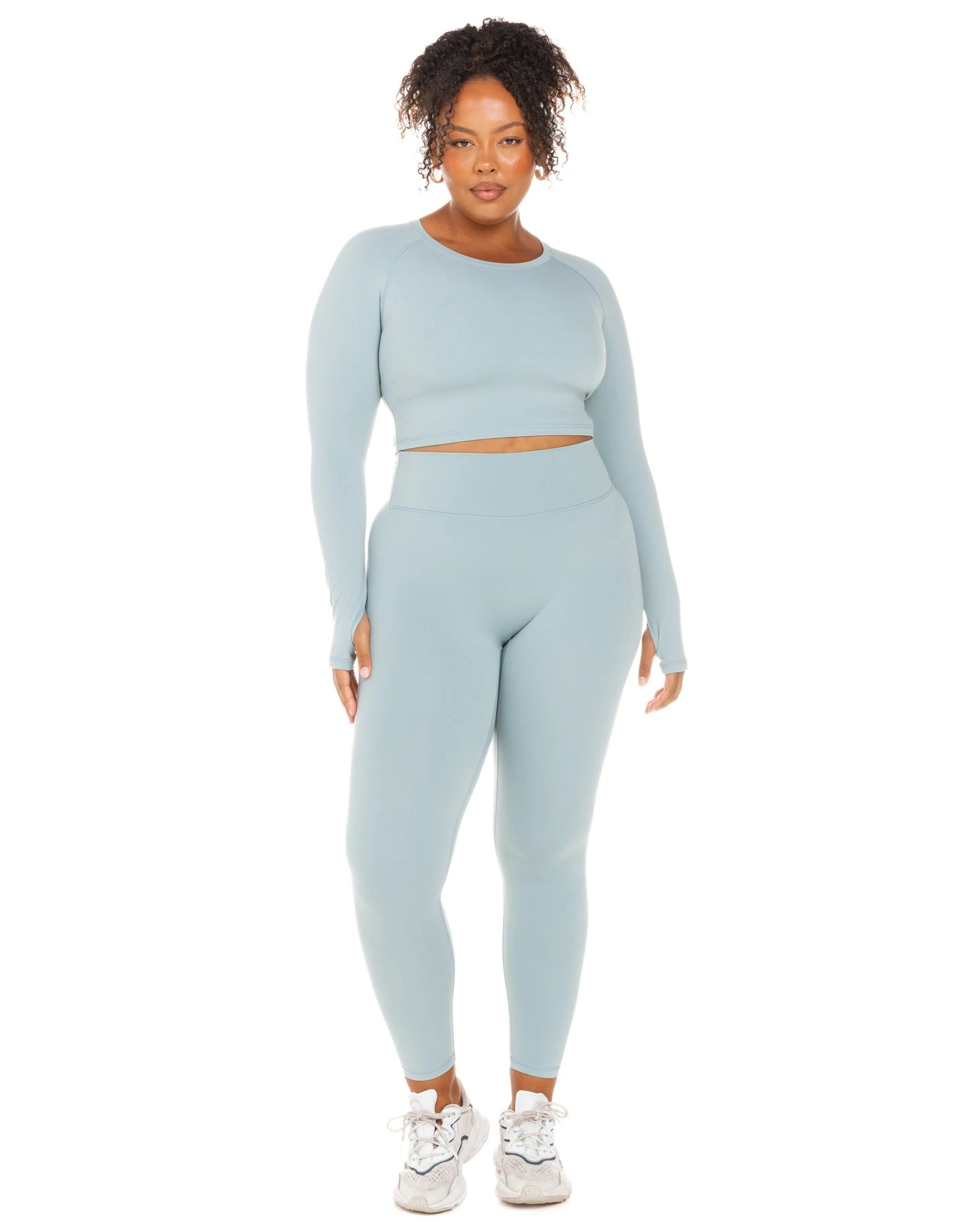 Elite Eleven Aura Crop Long Sleeve - Sea Foam - Image 7