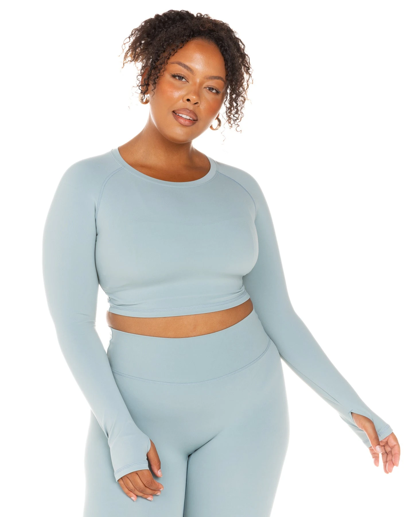 Elite Eleven Aura Crop Long Sleeve - Sea Foam - Image 6