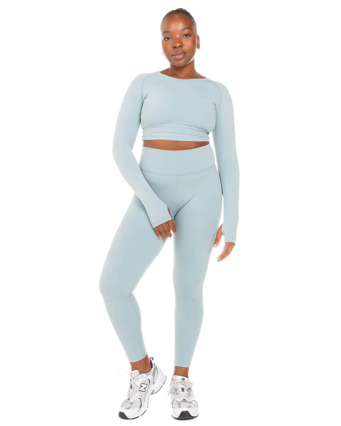 Elite Eleven Aura Crop Long Sleeve - Sea Foam - Image 5