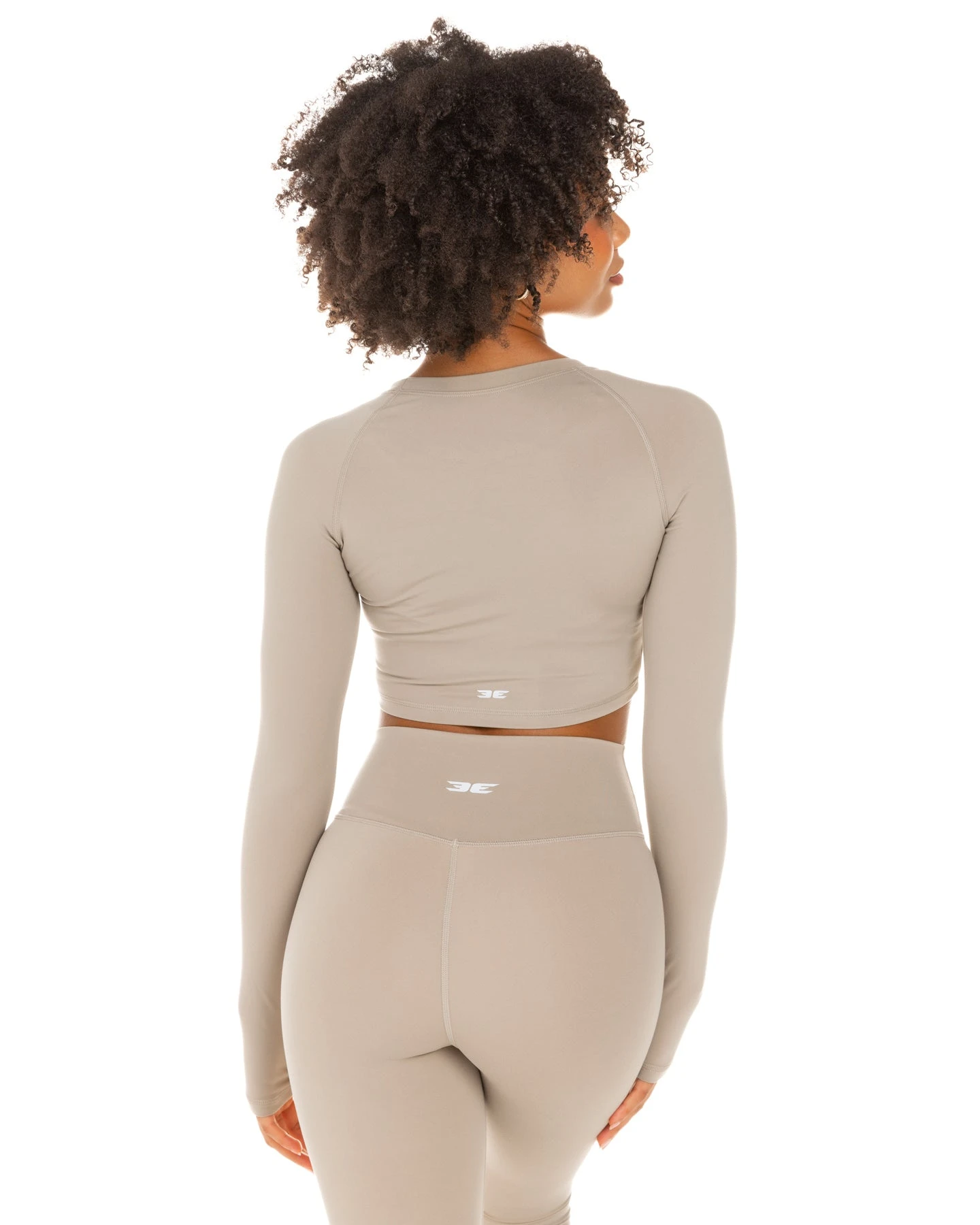 Elite Eleven Aura Crop Long Sleeve - Vintage Khaki - Image 3