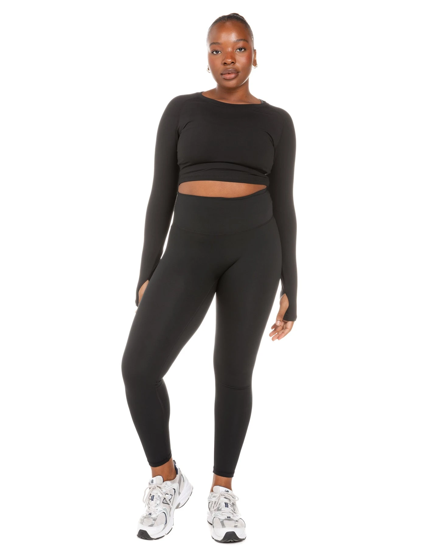 Elite Eleven Aura Crop Long Sleeve - Black - Image 5