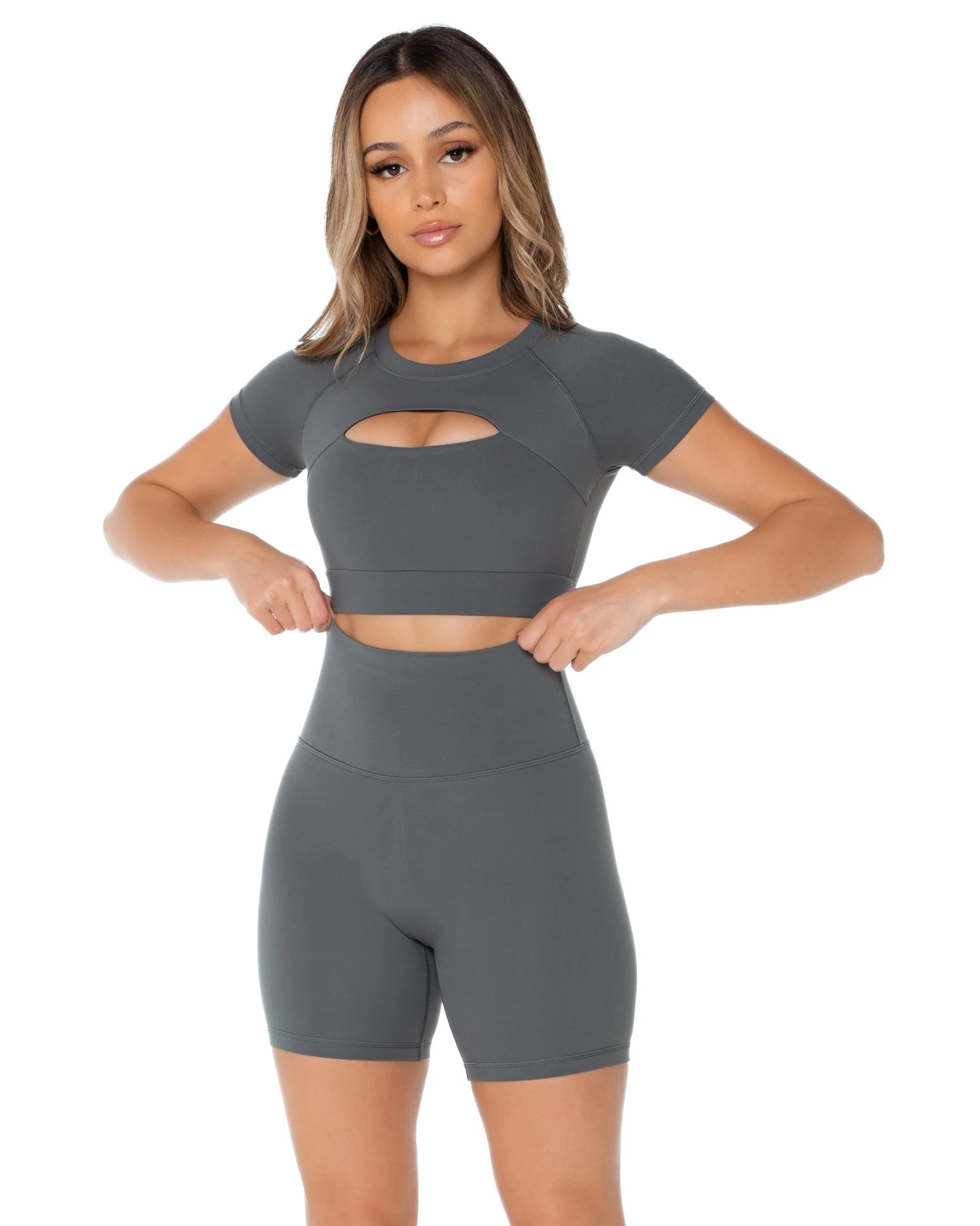 Elite Eleven Aura Scrunch Shorts - Cloud Grey - Image 4