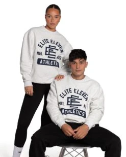 Elite Eleven Athletics Team Crewneck - Polar Grey