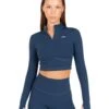Elite Eleven Auraluxe Crop Long Sleeve - Navy