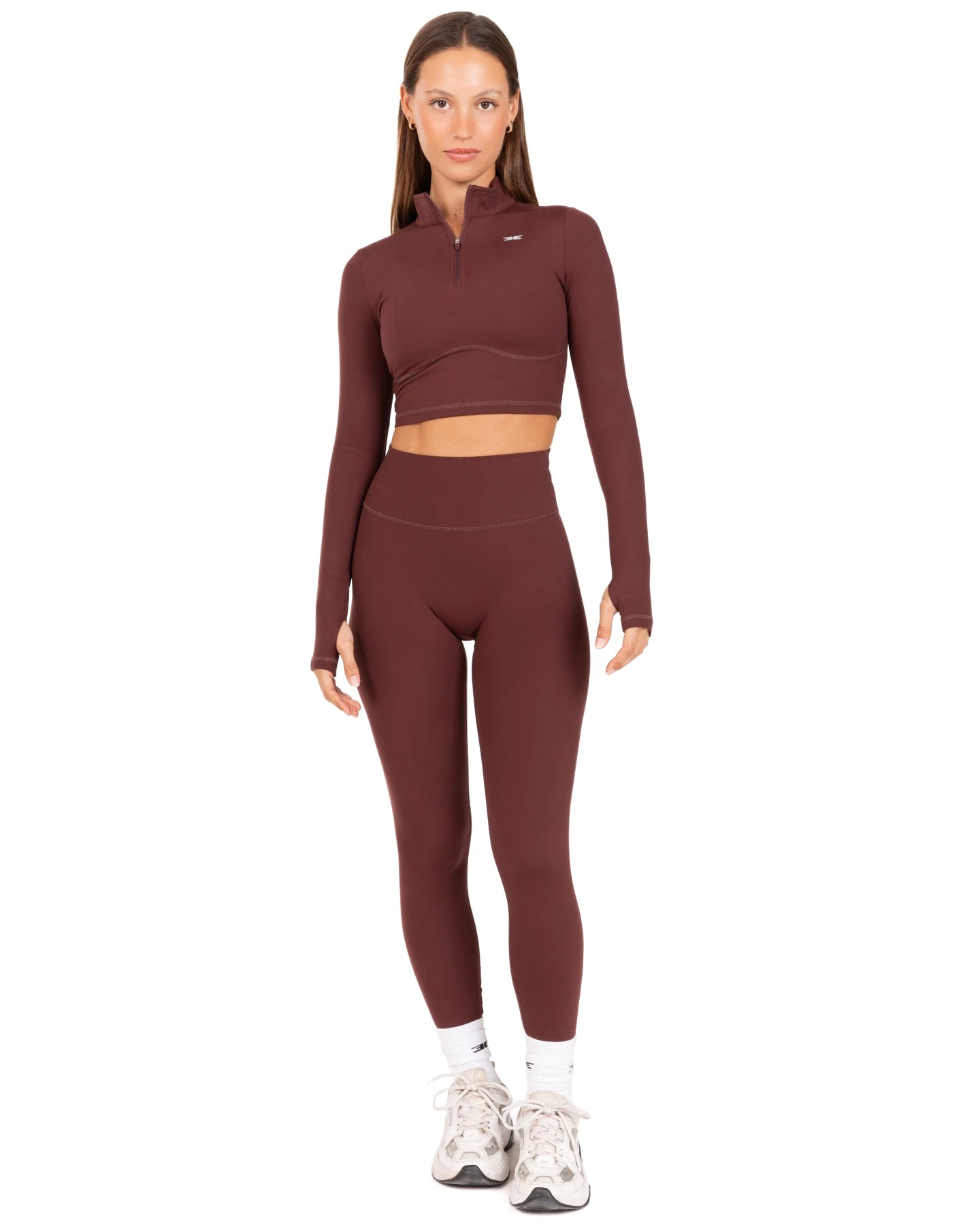 Elite Eleven Auraluxe Crop Long Sleeve - Decadent Chocolate - Image 2