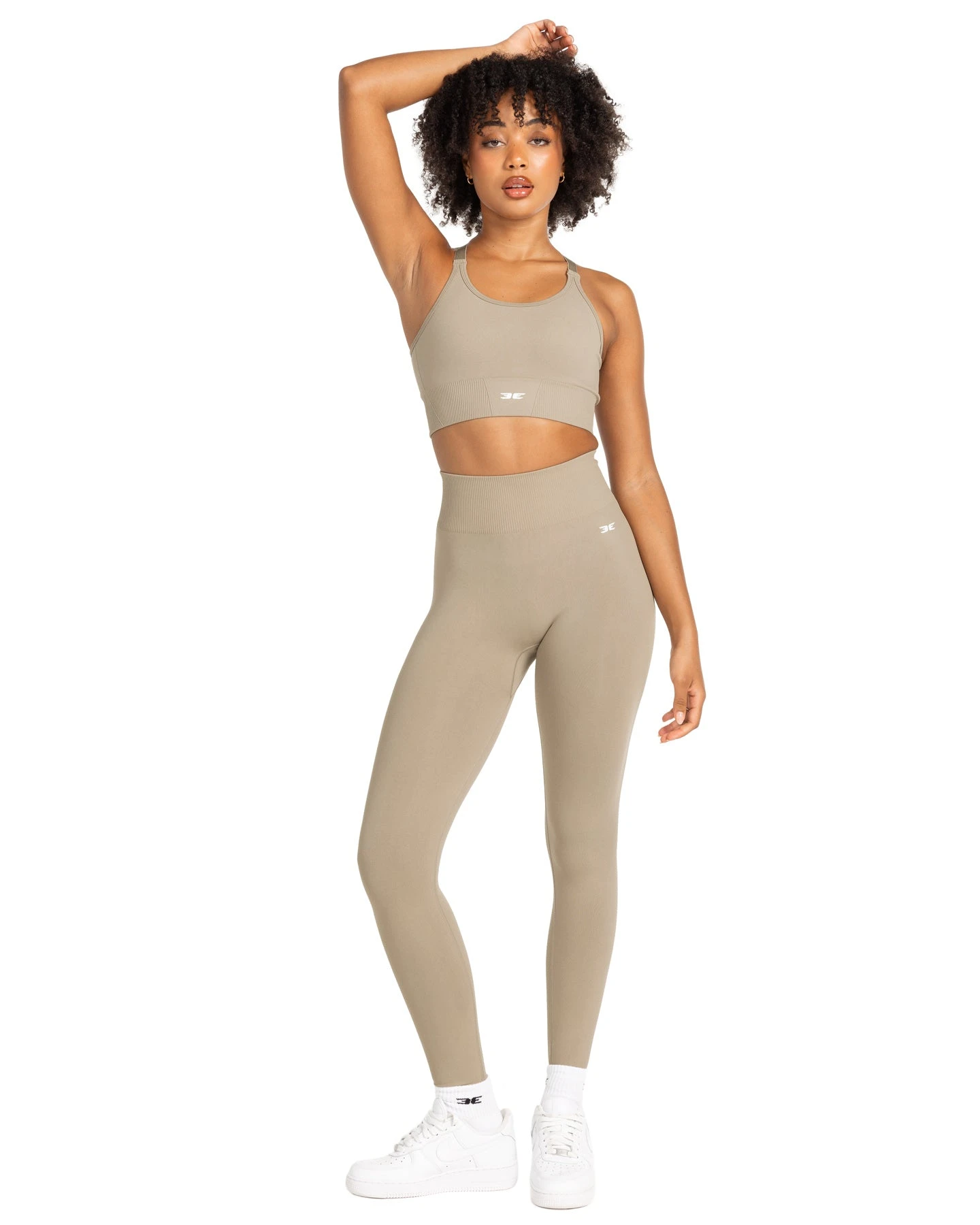 Elite Eleven Elite Seamless V2 Leggings - Beige (Subtle Scrunch) - Image 5