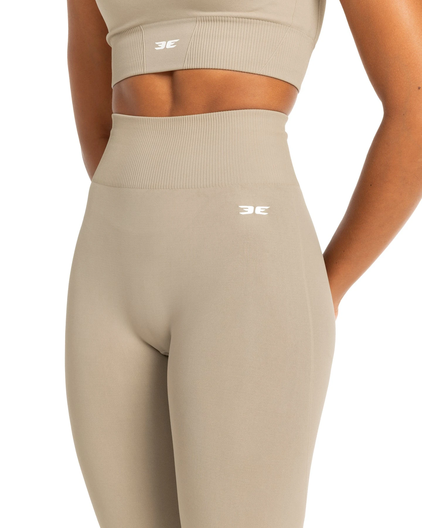 Elite Eleven Elite Seamless V2 Leggings - Beige (Subtle Scrunch) - Image 3