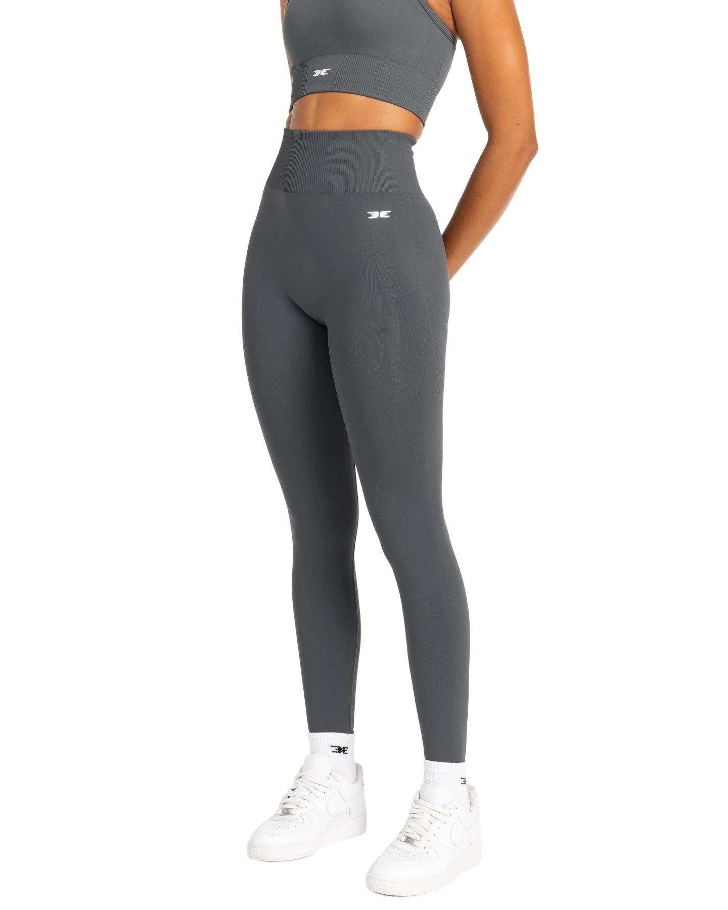 Elite Eleven Elite Seamless V2 Leggings - Grey (Subtle Scrunch) - Image 5