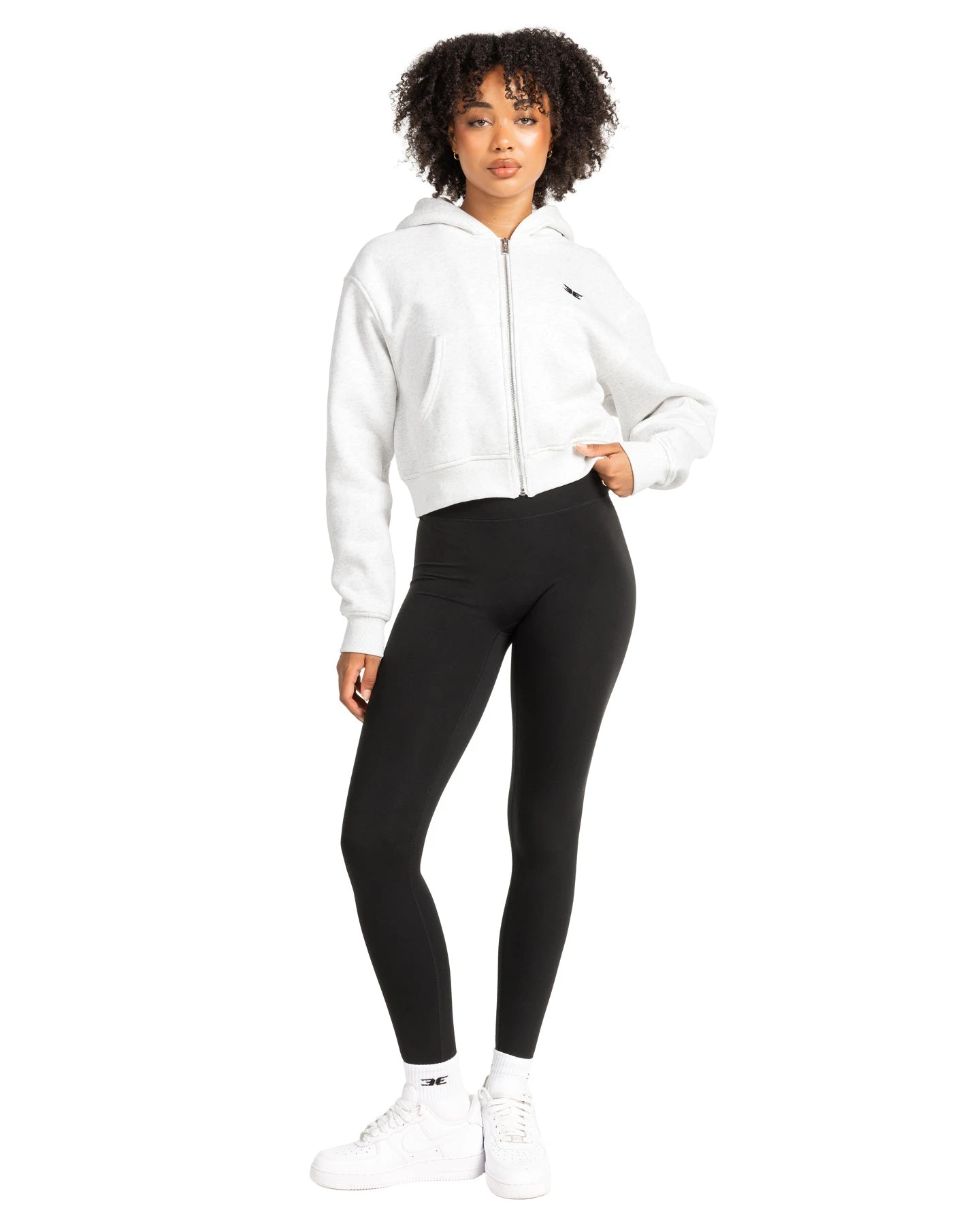 Elite Eleven Cropped Classic Zip Through - Polar Grey - Image 4