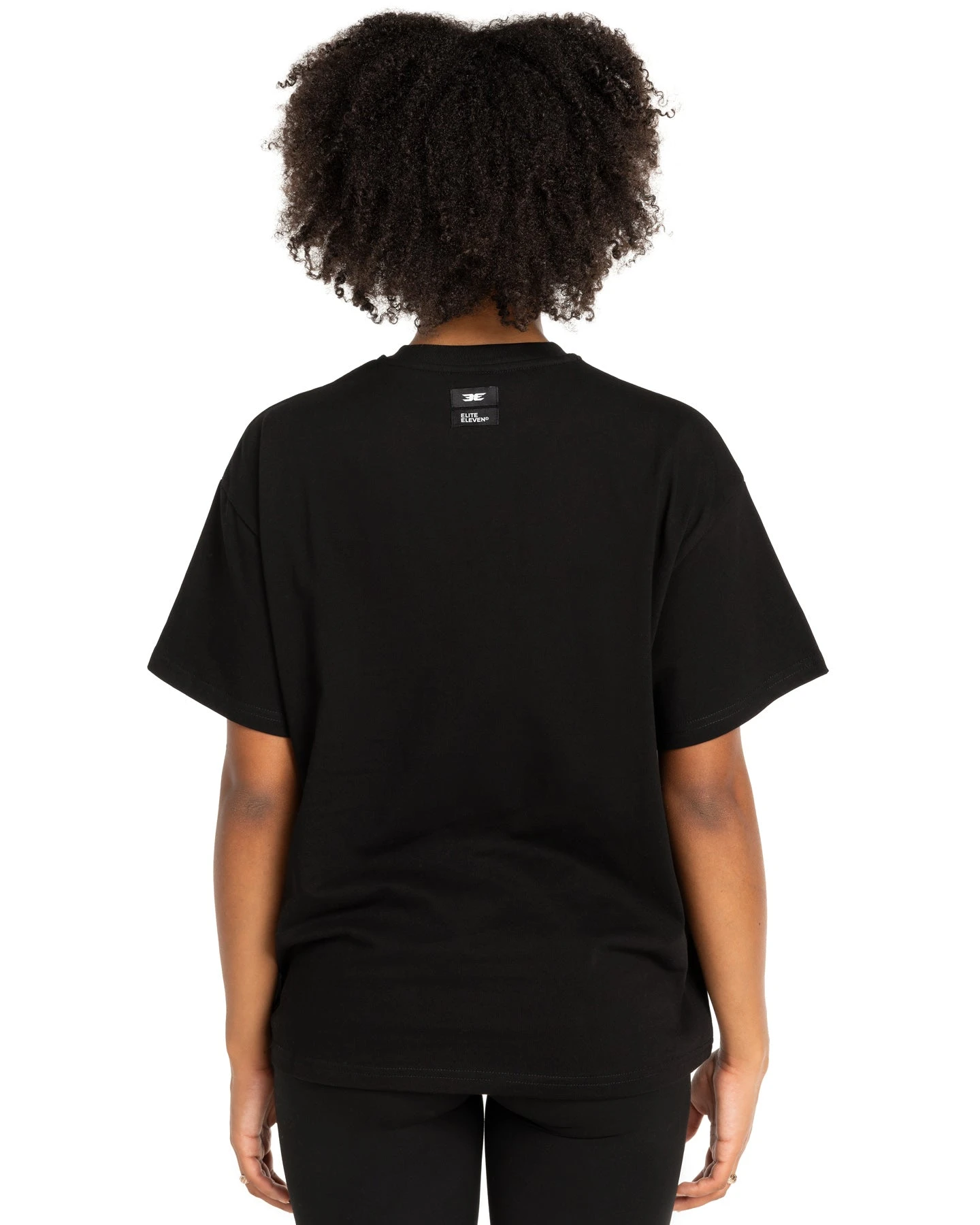Elite Eleven Women's Script Oversized Tee - Black / Blue - Image 2