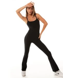 Elite Eleven Unitard Flares - Black
