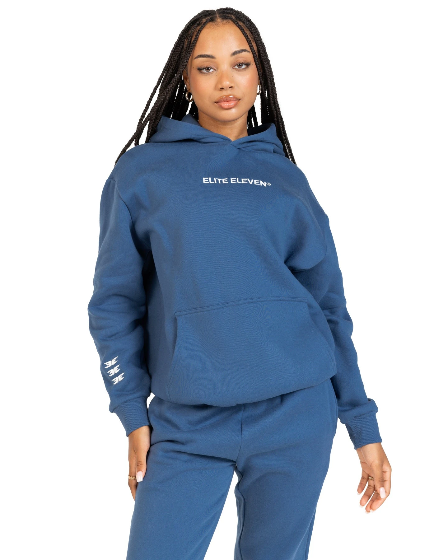 Elite Eleven Registered Hoodie - Mid Blue - Image 2