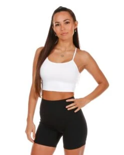Elite Eleven Touch Cropped Tank - White