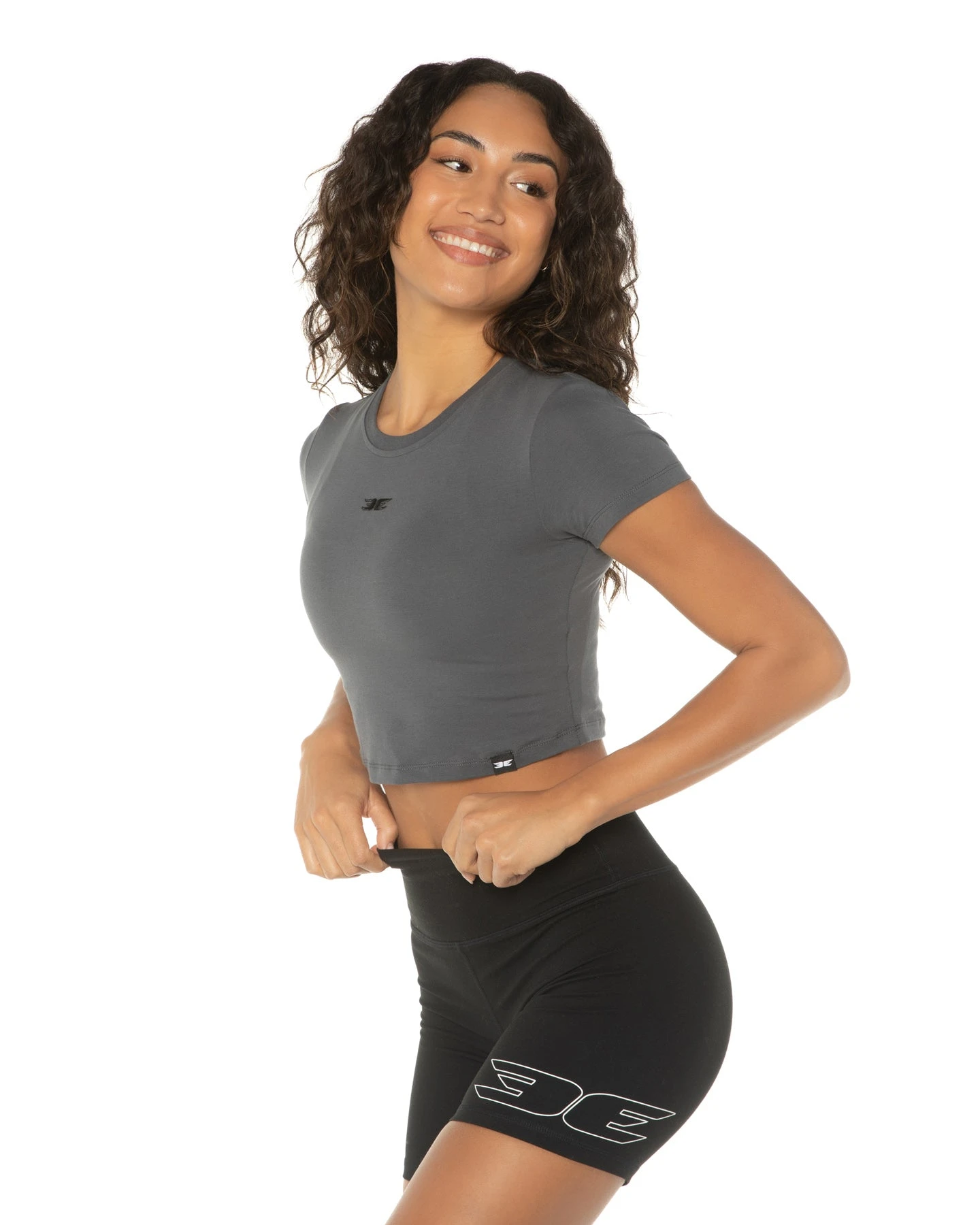 Elite Eleven Elite Crop Tee - Dark Grey