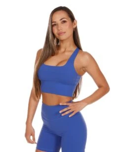 Elite Eleven EE Square Neck Bra - Azure