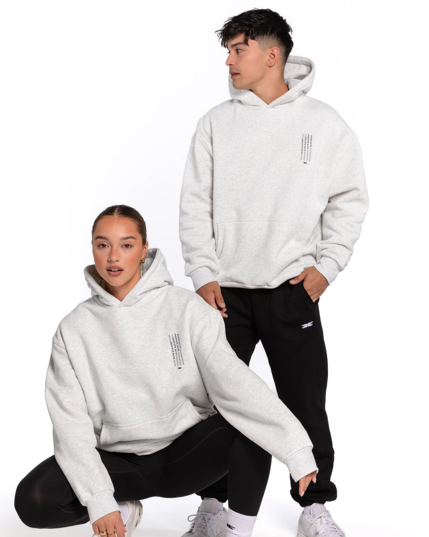 Elite Eleven Waterfall Hoodie - Polar Grey